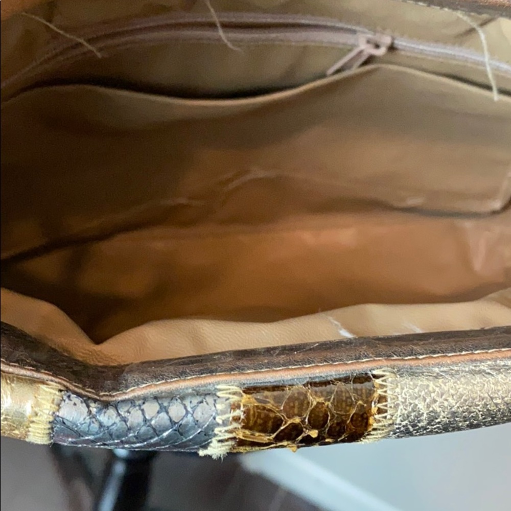 Vintage Metallic Patchwork Bag - image 4